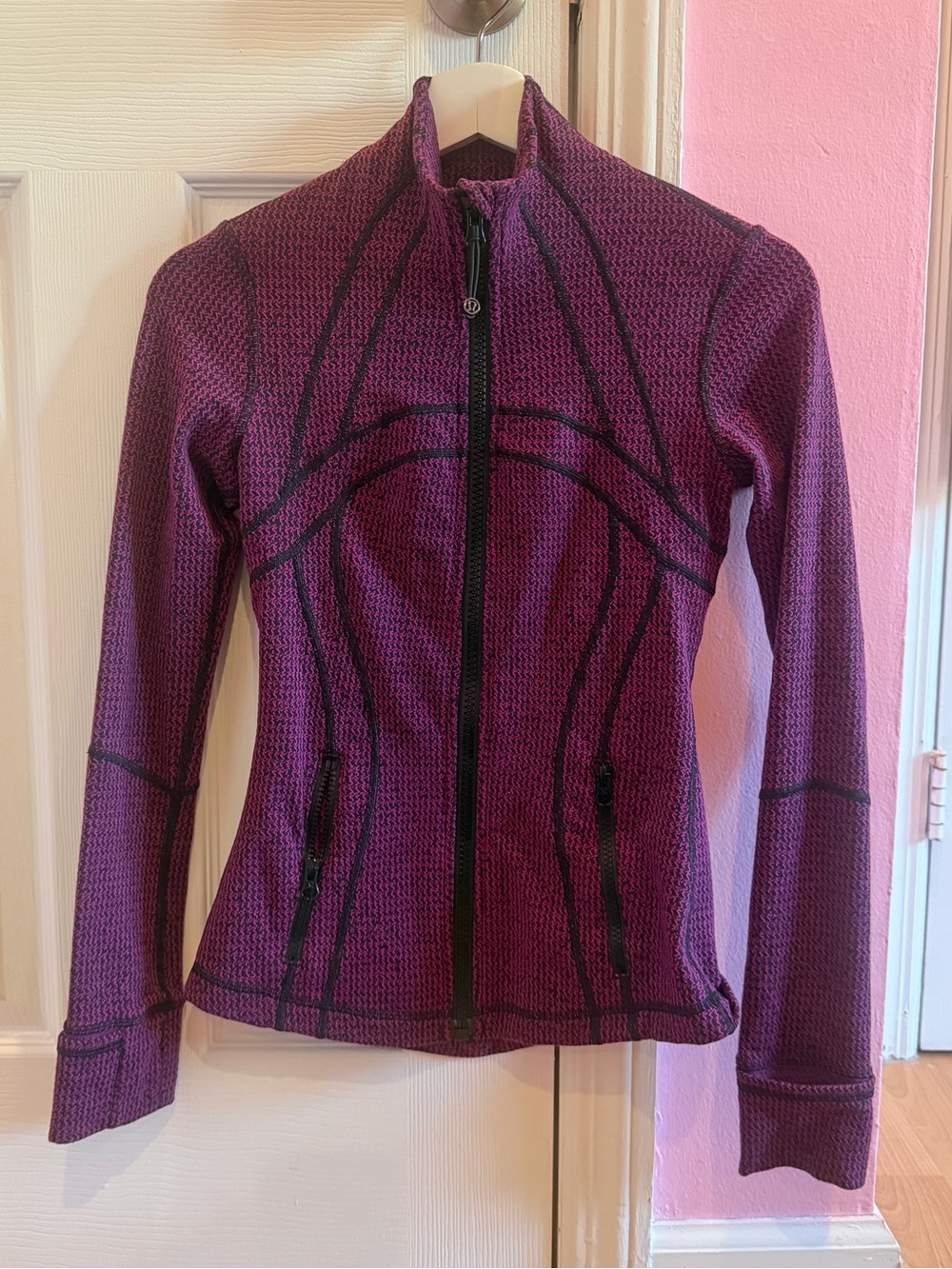 lululemon athletica Plum Purple Knit Full-Zip Define Jacket